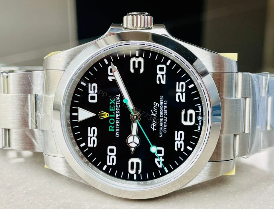 View 8 of JVSF Factory 1:1 Rolex Air-King 40mm 126900 904L SS Black Dial VR3230
