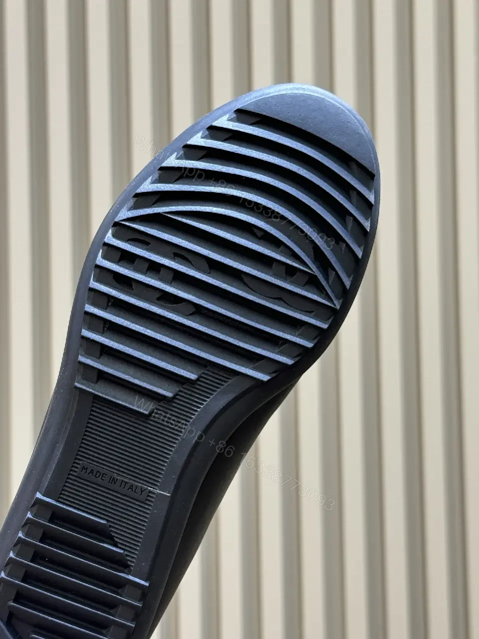 View 7 of Black Leather Mary Jane Smooth-Heel Chanel Shoes