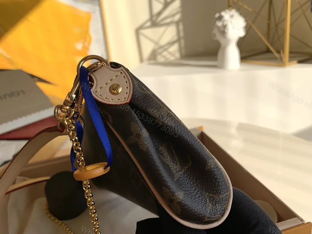 View 3 of Monogram Glow Compact LV Crossbody with Gold Hardware