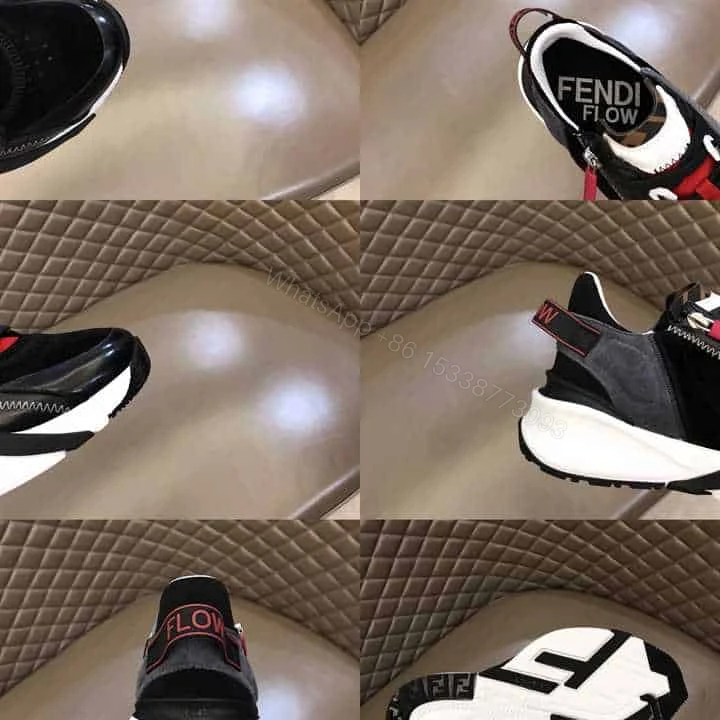View 7 of FENDI CHUNKY LACE-UP TRAINERS BLACK – FD19