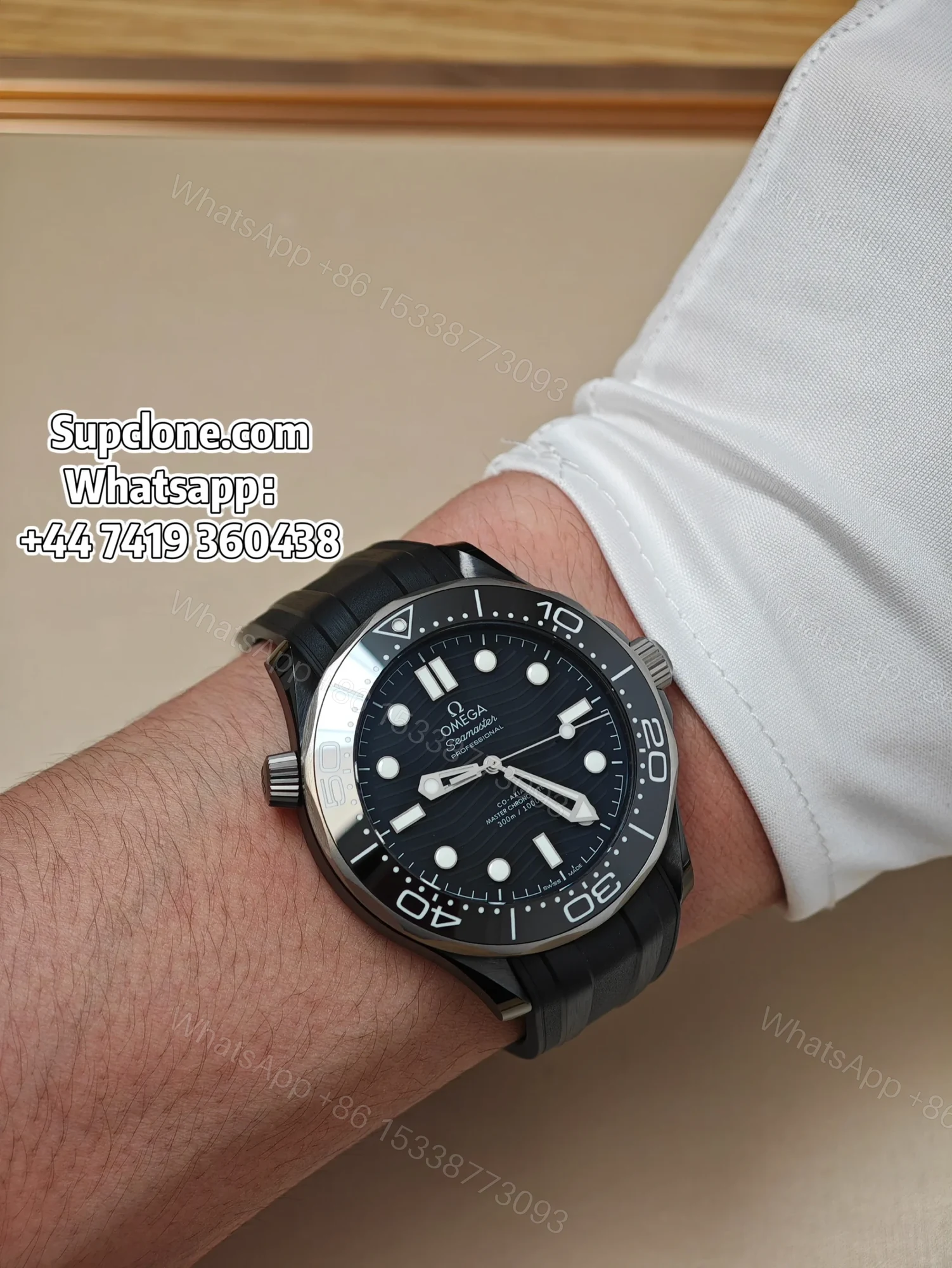 View 23 of Omega Super Clone Seamaster Diver 300M 43.5mm Titanium Ceramic