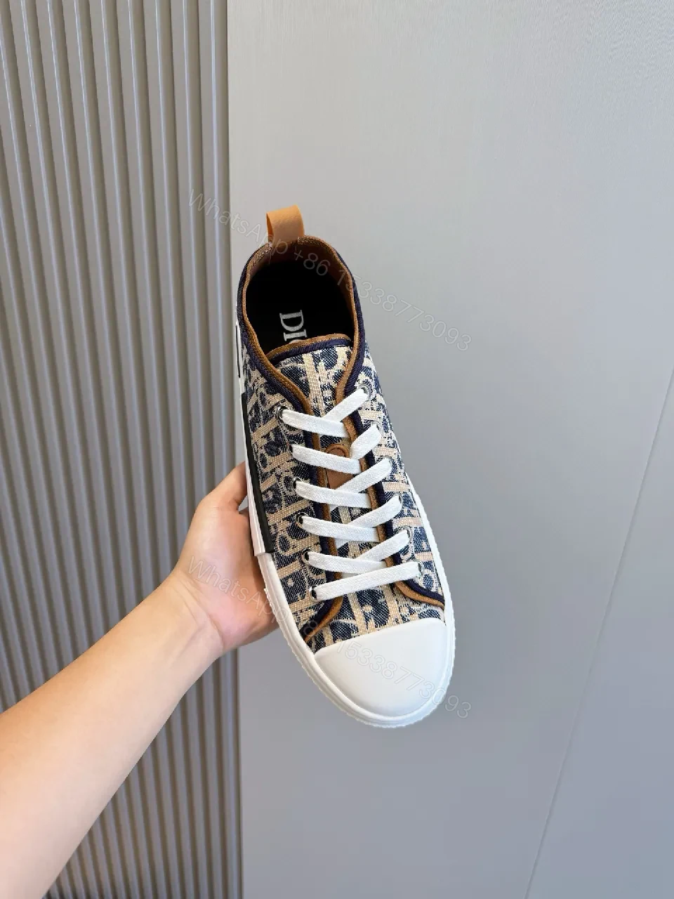 View 4 of Patterned Low-Top Sneaker: Luxury Daily Comfort