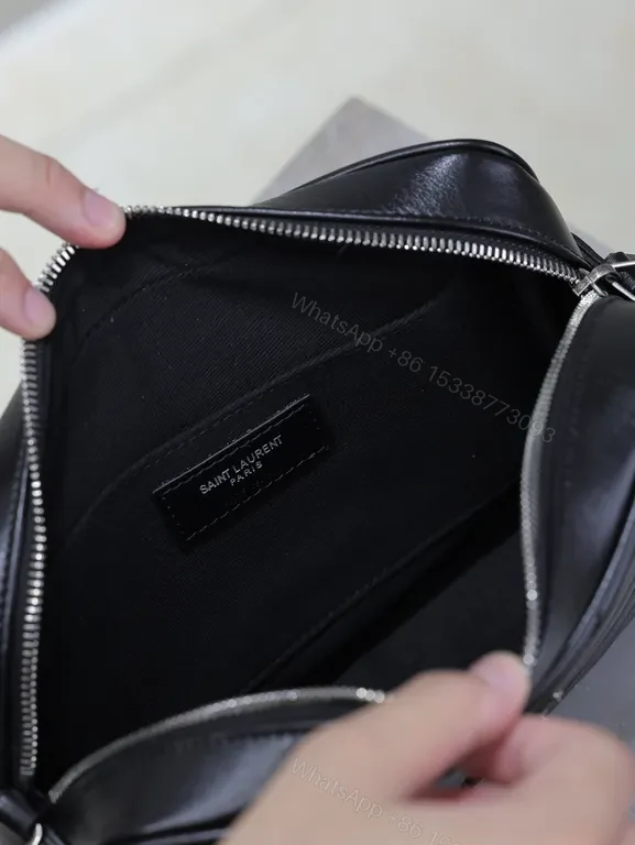 View 8 of Chic Black Quilted Crossbody Bag â€“ Vegan Leather, YSL-Inspired, Compact Luxe