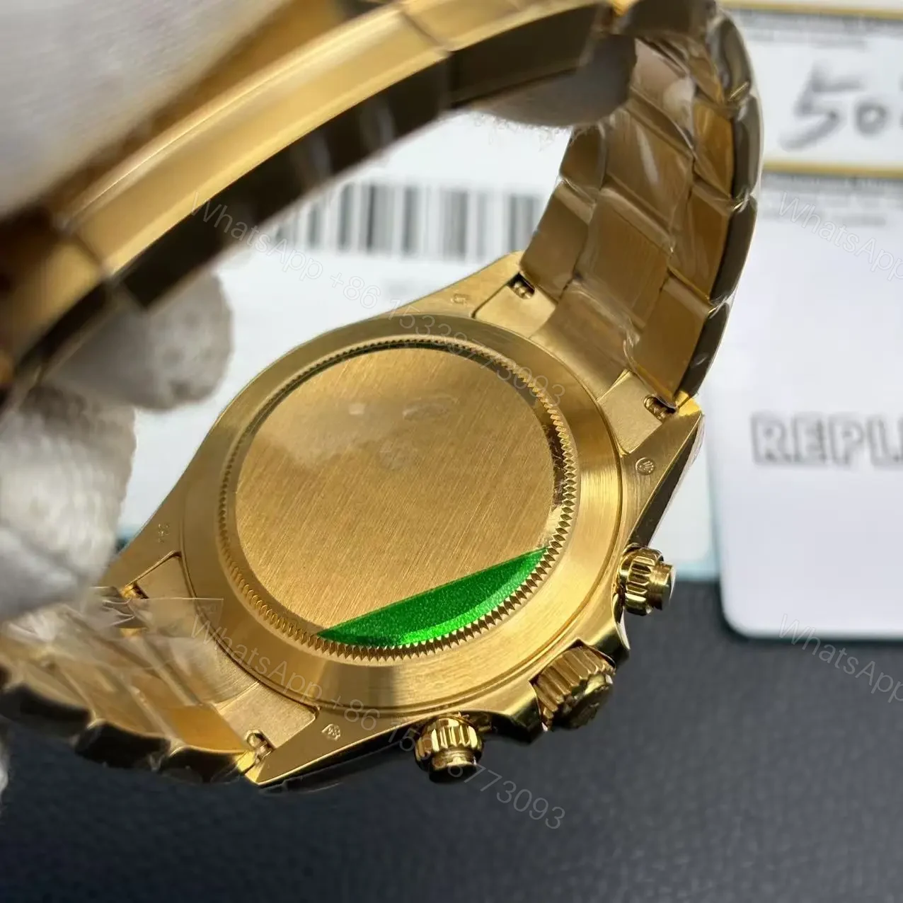 View 8 of Super Replica Rolex Cosmograph Daytona “Meteorite” 116508 Gold
