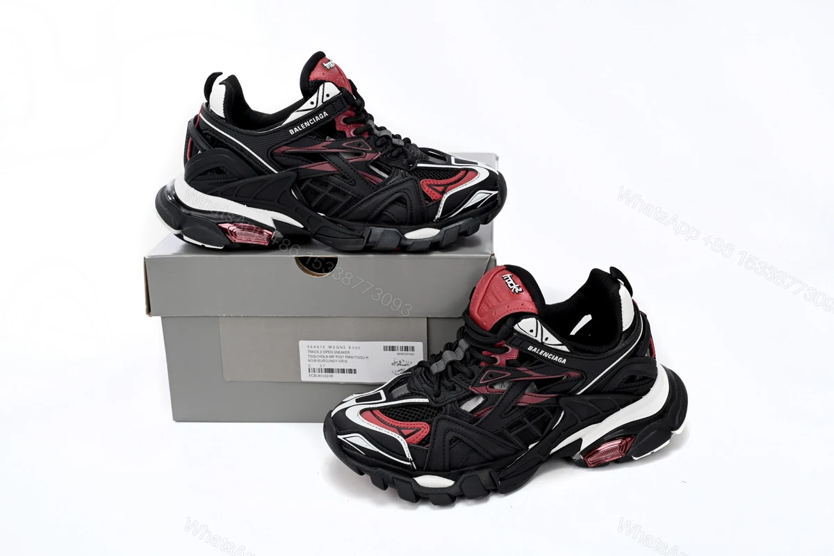 View 12 of Balenciaga Track 2 Sneaker Military Black White Red 568614 W2GN3 6000