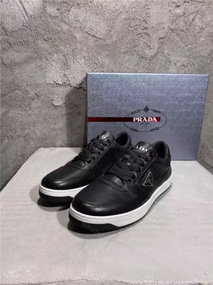 View 9 of PRADA DOWNTOWN LEATHER SNEAKERS – PRD037