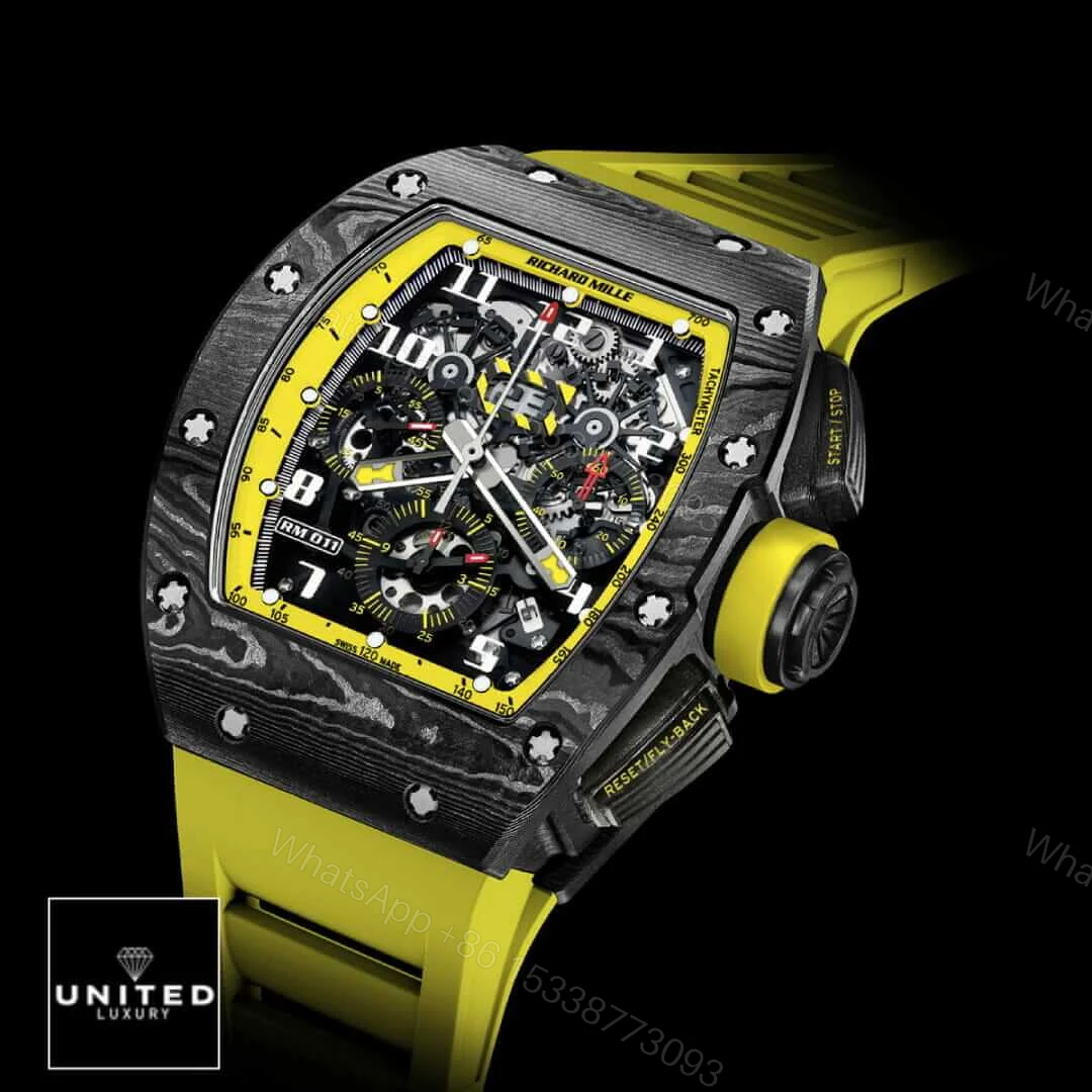 View 8 of Richard Mille RM11-03 Yellow Storm Replica