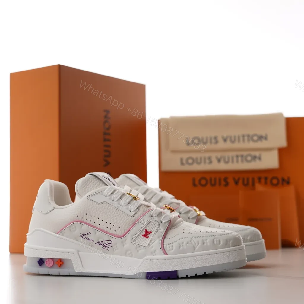 White Leather Low-Top Sneaker with Subtle Accents — view 1