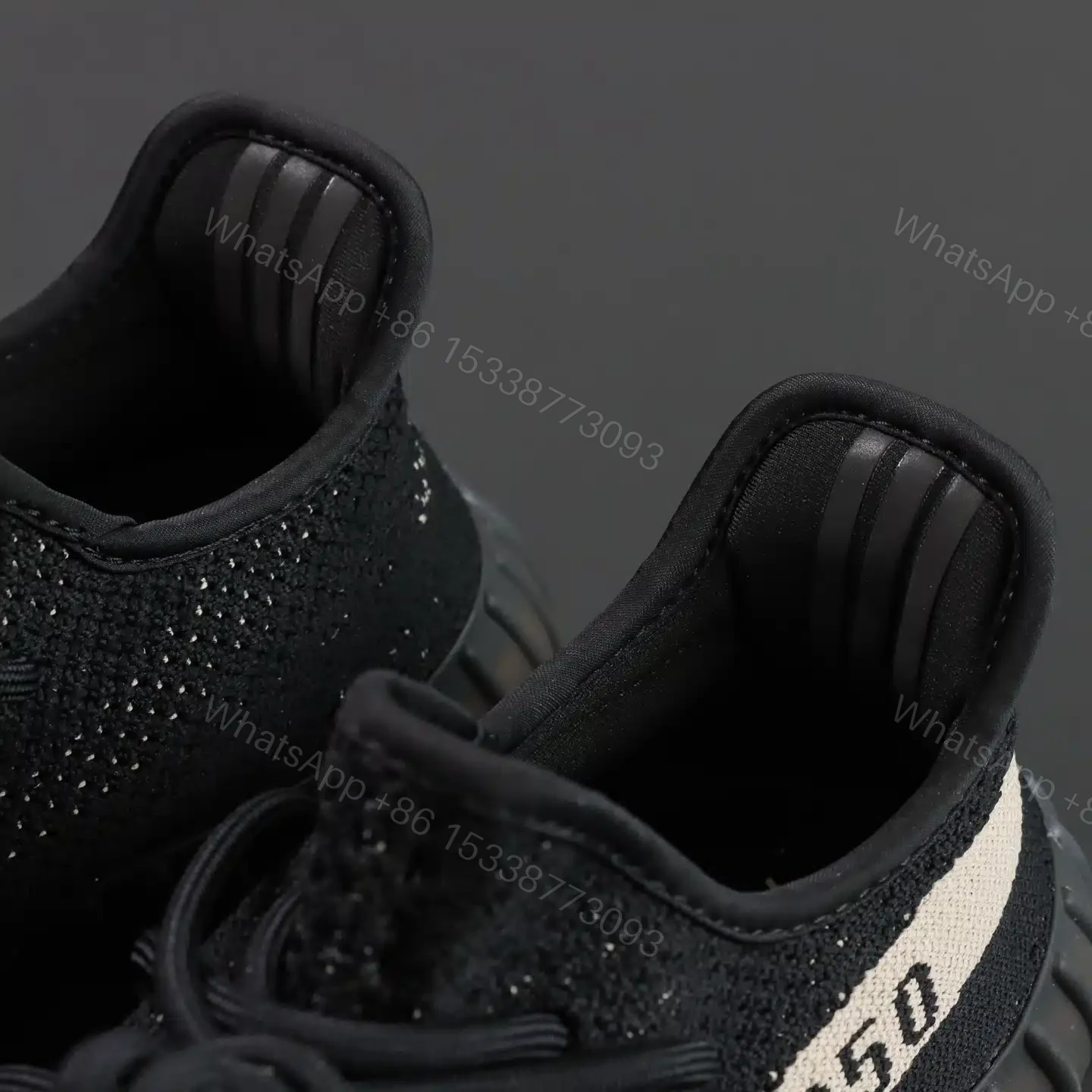 View 4 of Adidas Yeezy Boost 350 V2 Core Black White Reps