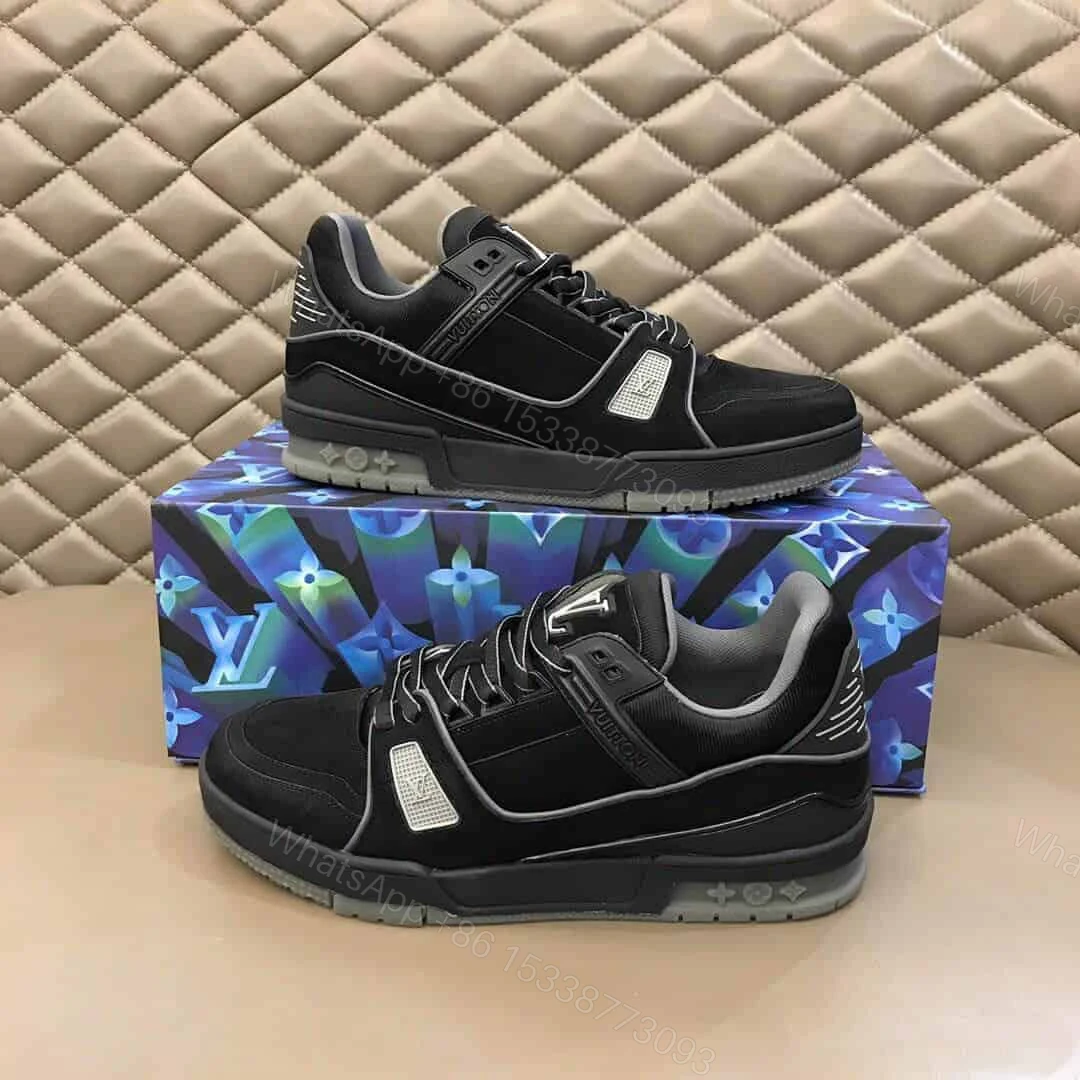 View 7 of LOUIS VUITTON LV 408 TRAINERS IN SUEDE & GRAY FLANNEL – LV222