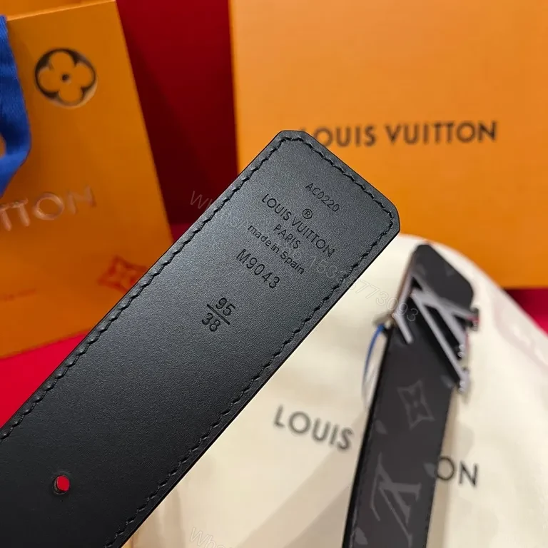 View 3 of Refined Monogram Belt: LV Craftsmanship, Everyday Luxe, Black Leather