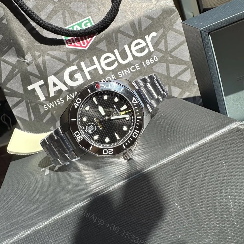 View 6 of TAG Heuer Aquaracer 300M Quartz 43 Stainless Steel BlackBracelet WAY101A.BA0746