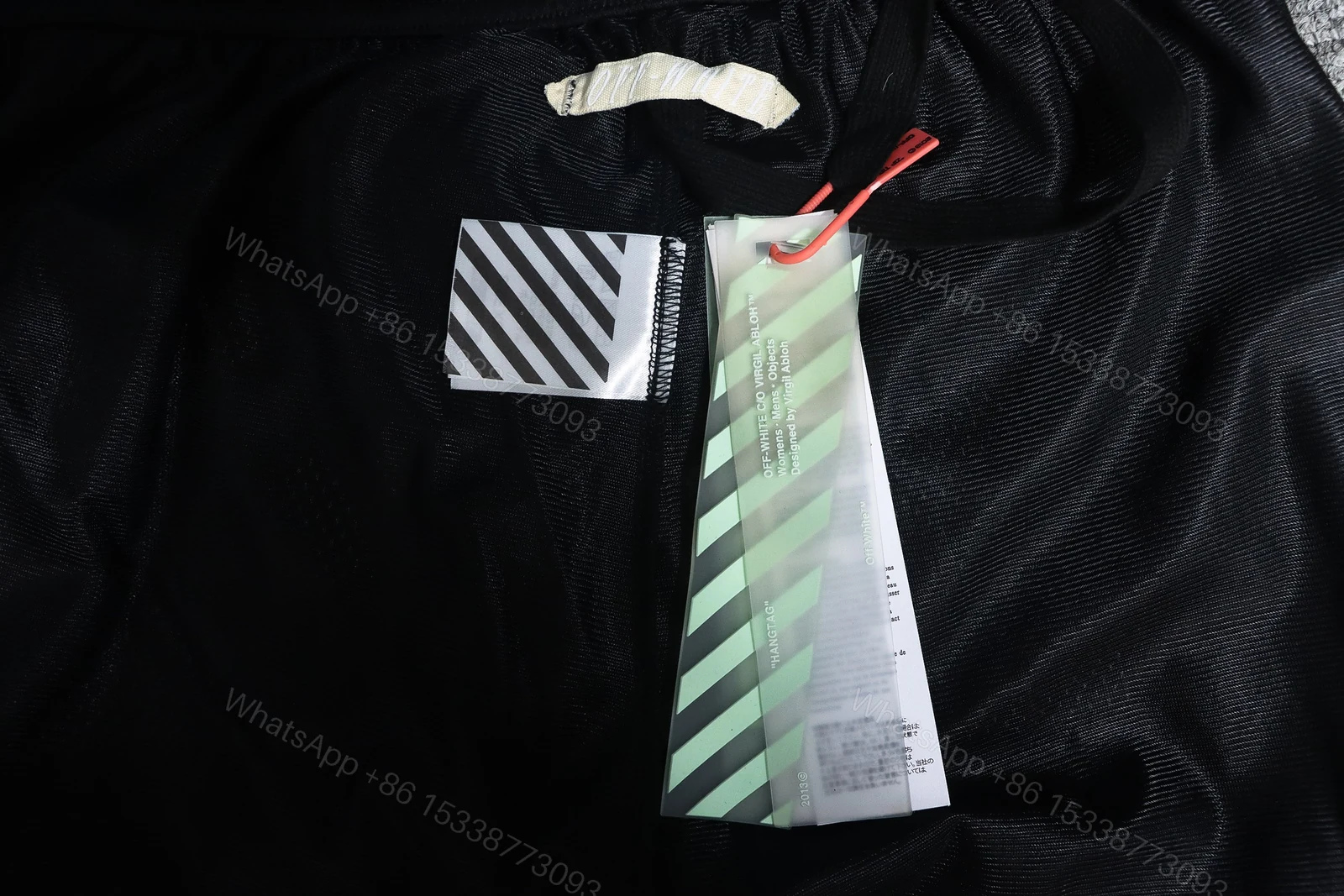 View 6 of Off-White Front Printed Mesh Shorts