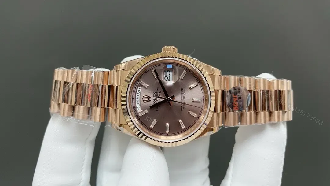 View 2 of Rolex Day-Date 36 Week Calendar Gold Automatic Watch RLX-DD-36-WKCAL-GOLD