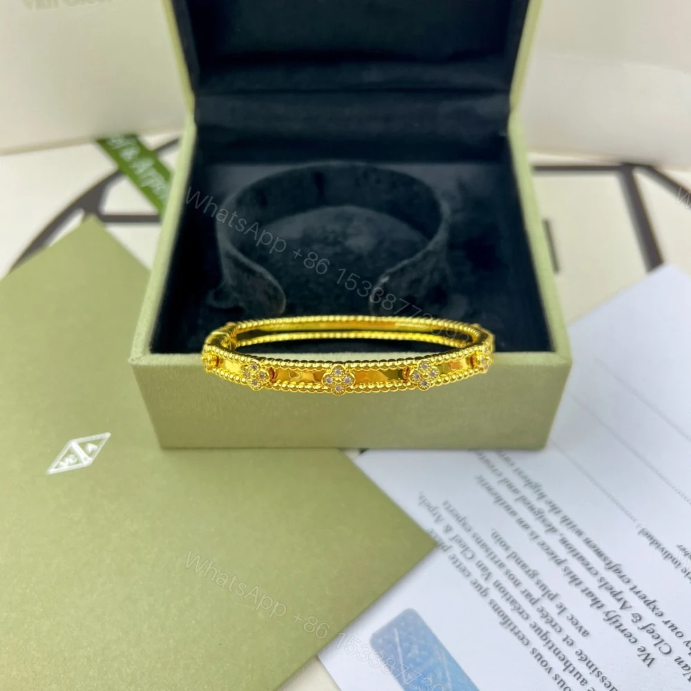 View 3 of 高仿首飾VanCleef&Arpels*RP6X500萬花筒手鐲窄版黃金款