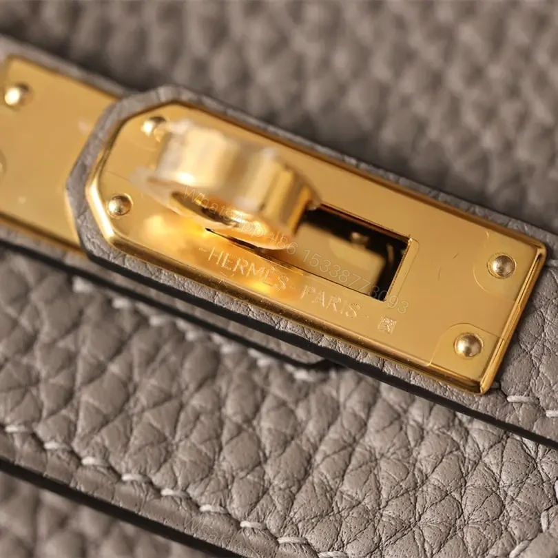 View 10 of 高仿Hermes*Birkin25積雨云灰金扣免檢版
