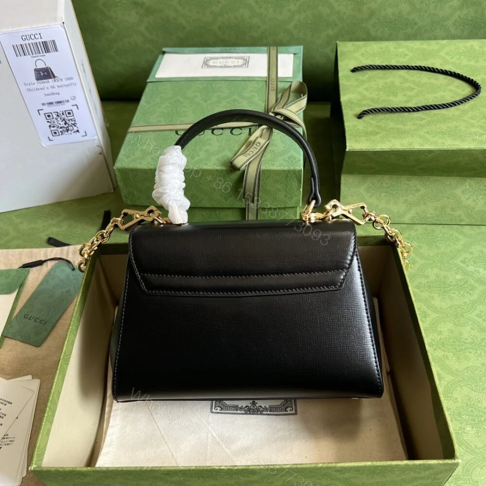 View 6 of Gucci Horsebit 1955 Mini Bag Black 22Cm