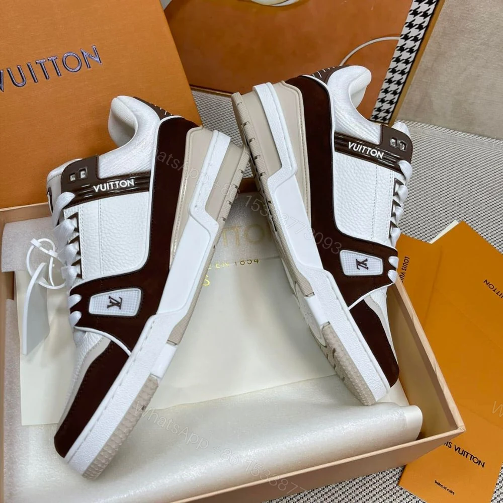 View 5 of Louis Vuitton LV Trainer Sneaker Brown 1ABLVB