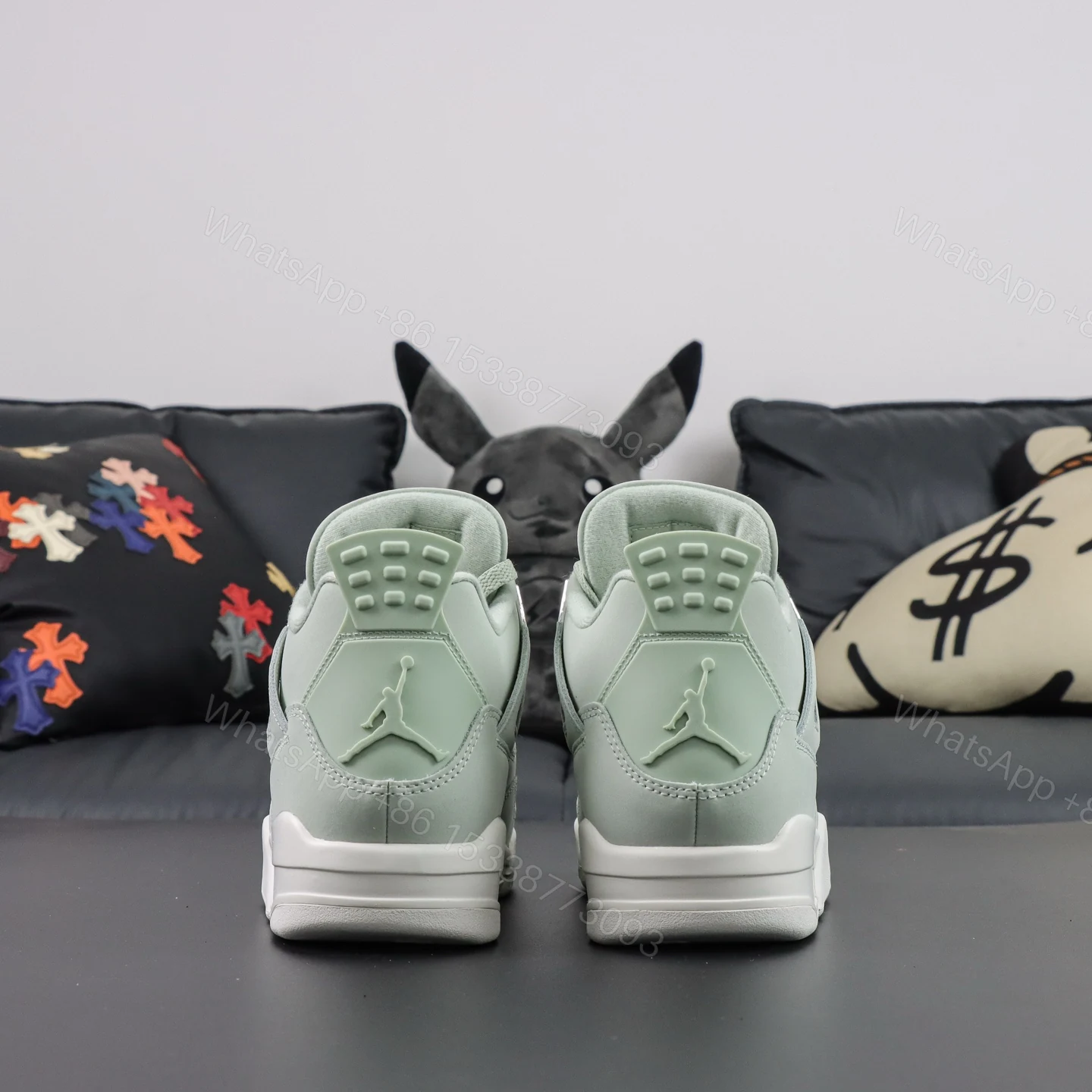 View 9 of Air Jordan 4 Retro Seafoam Sail Reps
