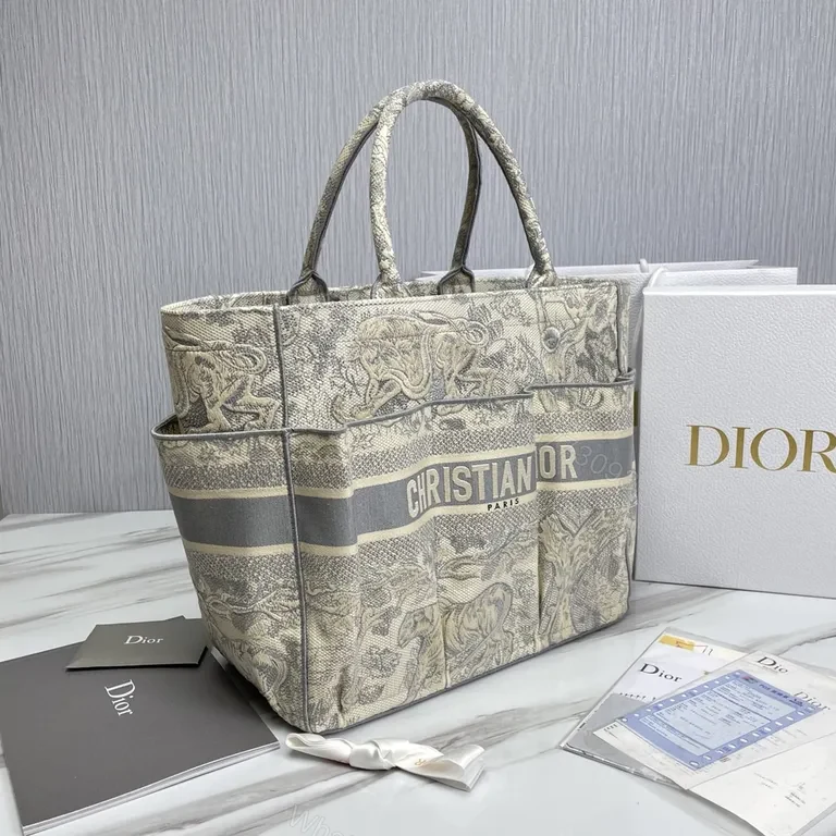View 8 of Statement Dior Tote: Refined Jacquard, All-Day Versatility