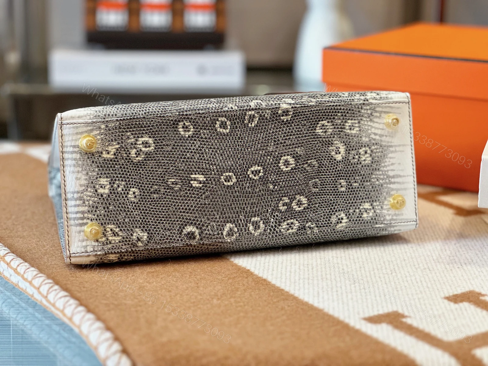 View 8 of Hermes Kelly 28 Genuine Lizard Leather – Limited Stock