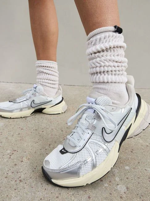 View 6 of Nike V2K Run Metallic First Copy Shoes For Girls | COD India