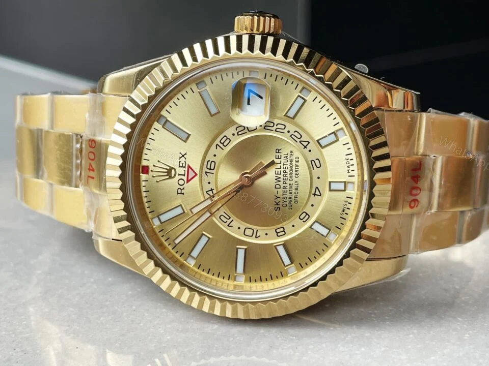 View 4 of Noob FACTORY 1:1 Rolex Sky-Dweller 326934 SS Best Edition Gold Dial A23J ?330.00