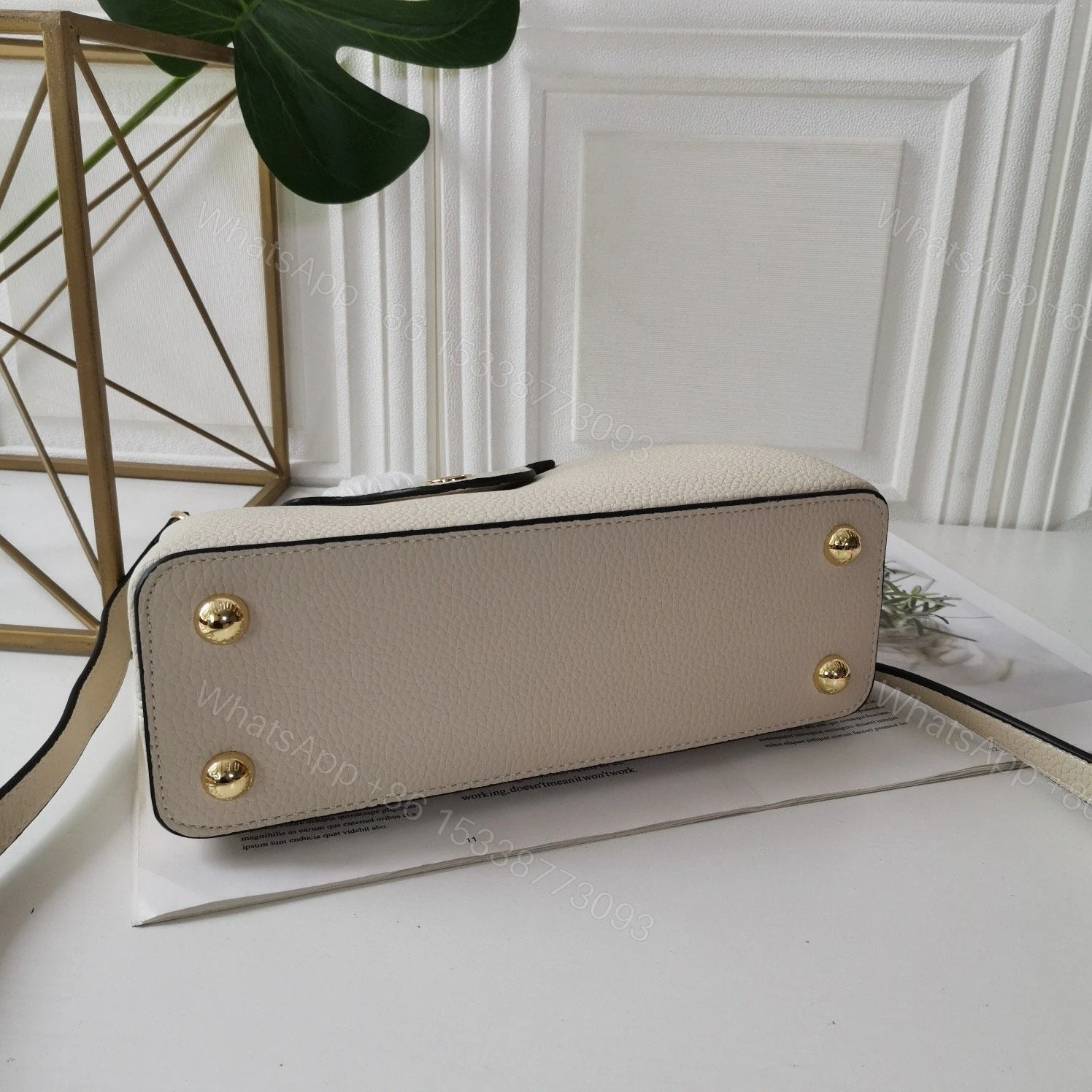 View 8 of Louis Vuitton Capucines Eggshell