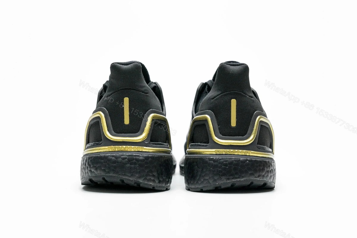 View 5 of Adidas Ultra Boost 20 Core Black Gold Metallic EG0754