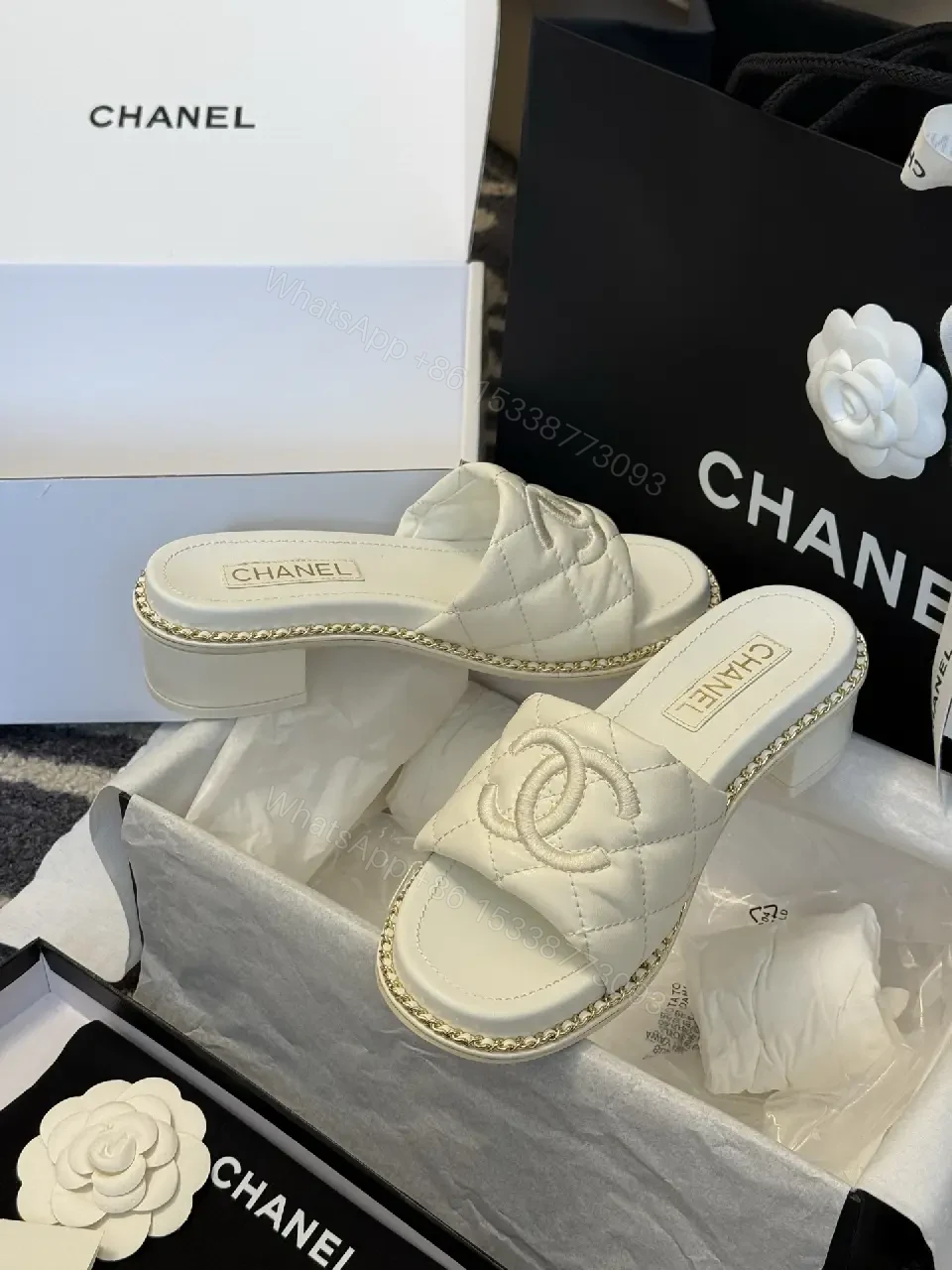 View 6 of Quilted Slip-Ons: Luxury Comfort with Iconic Emblem