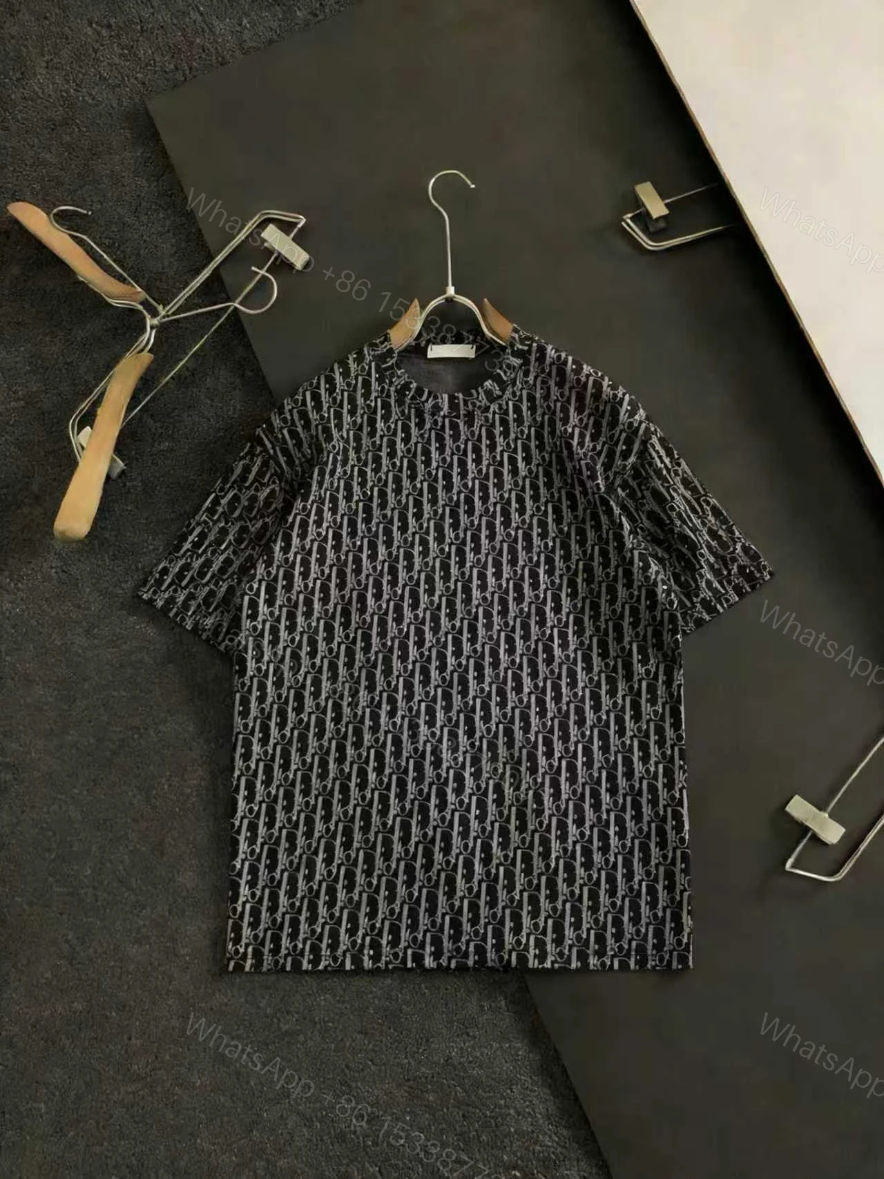 Dior高仿滿版老花短袖T恤潮流精品休閒上衣 — view 1