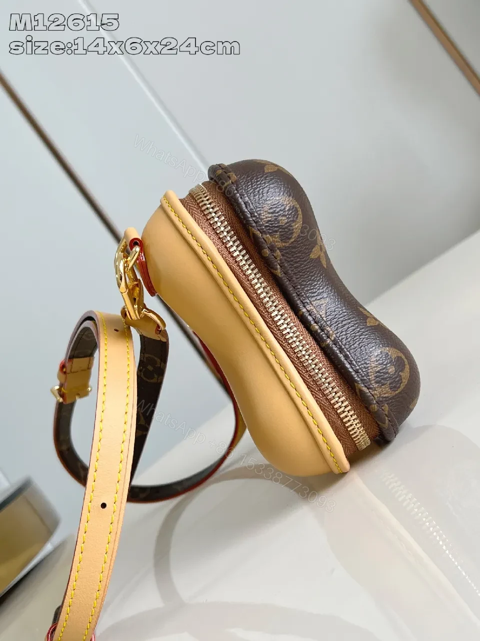 View 6 of Monogram Canvas Bone Bag: Luxe Everyday Chic