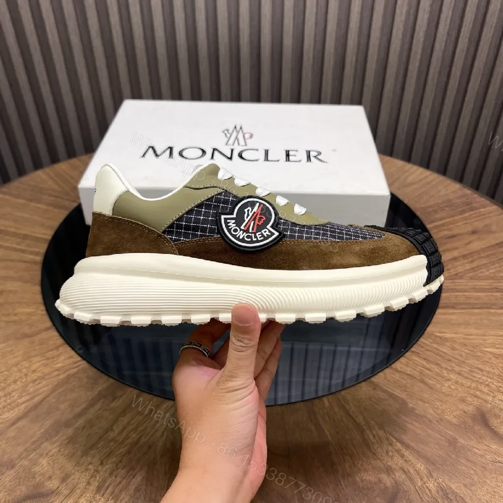Brown Suede Mesh Runner: Modern Luxe, Cushioned Comfort — view 1