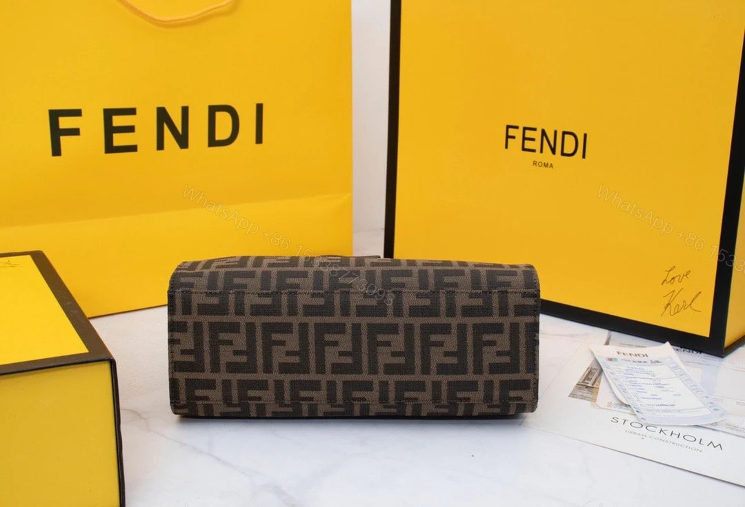 View 5 of Fendi Zucca Canvas Mamma Hand Bag