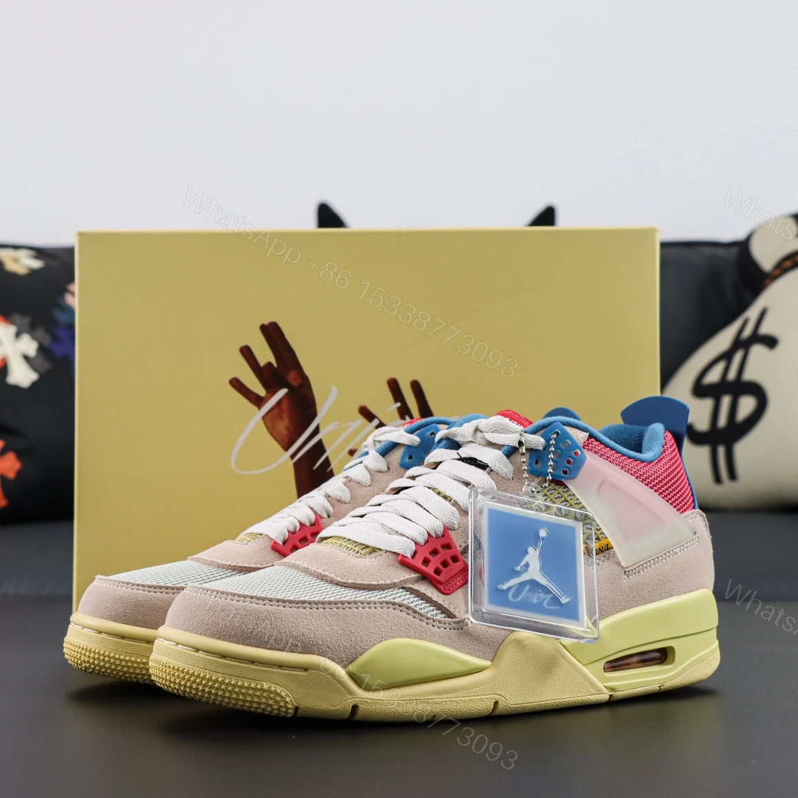 Union LA × Air Jordan 4 Retro “Guava Ice” Reps — view 1