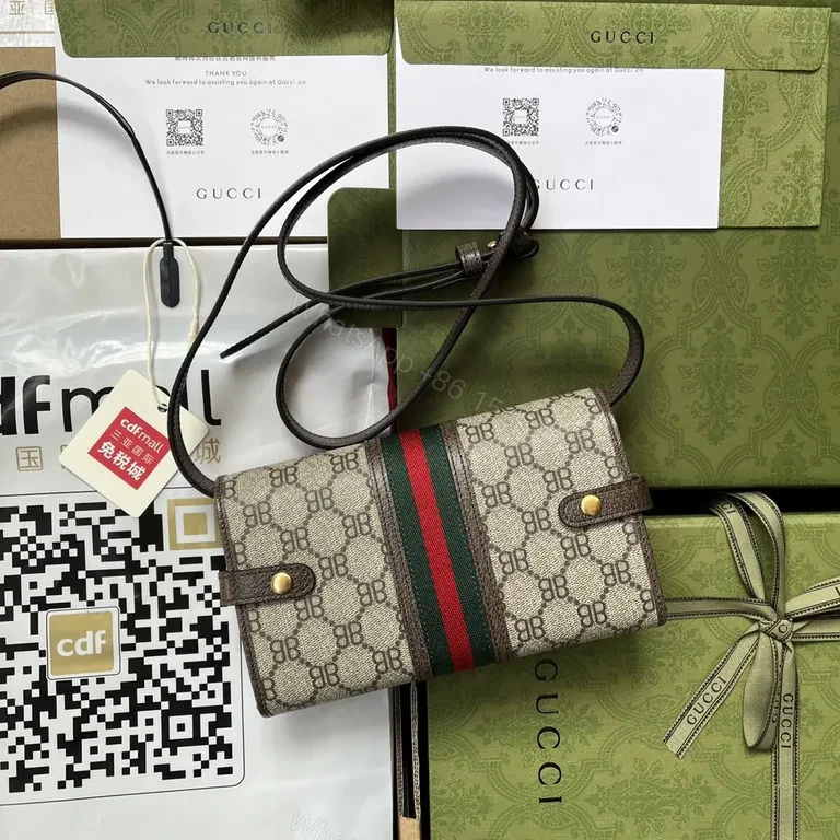 View 5 of G GG Canvas Crossbody â€” Monogram Web, Luxury Everyday Carry
