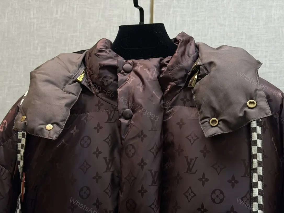 View 5 of Maroon Monogram Puffer: Distinctive Pattern, Practical Luxury