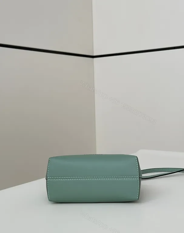 View 2 of Teal Fendi Satchel: Compact Modern Luxe Bag
