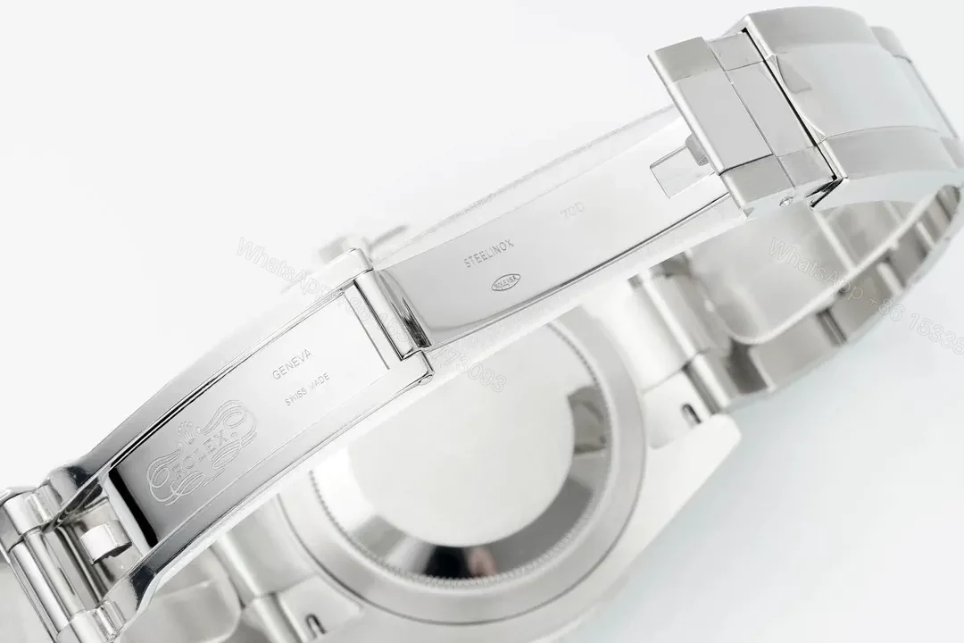 View 6 of Clean Factory EWE V5 GMT Watch – Silver, Red/Blue Bezel