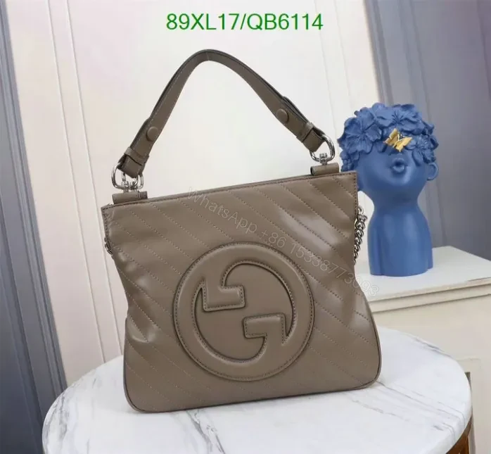 View 13 of Gucci Knockoff Brown Blondie Small Shoulder Bag QB61144 – Iconic Interlocking G Design