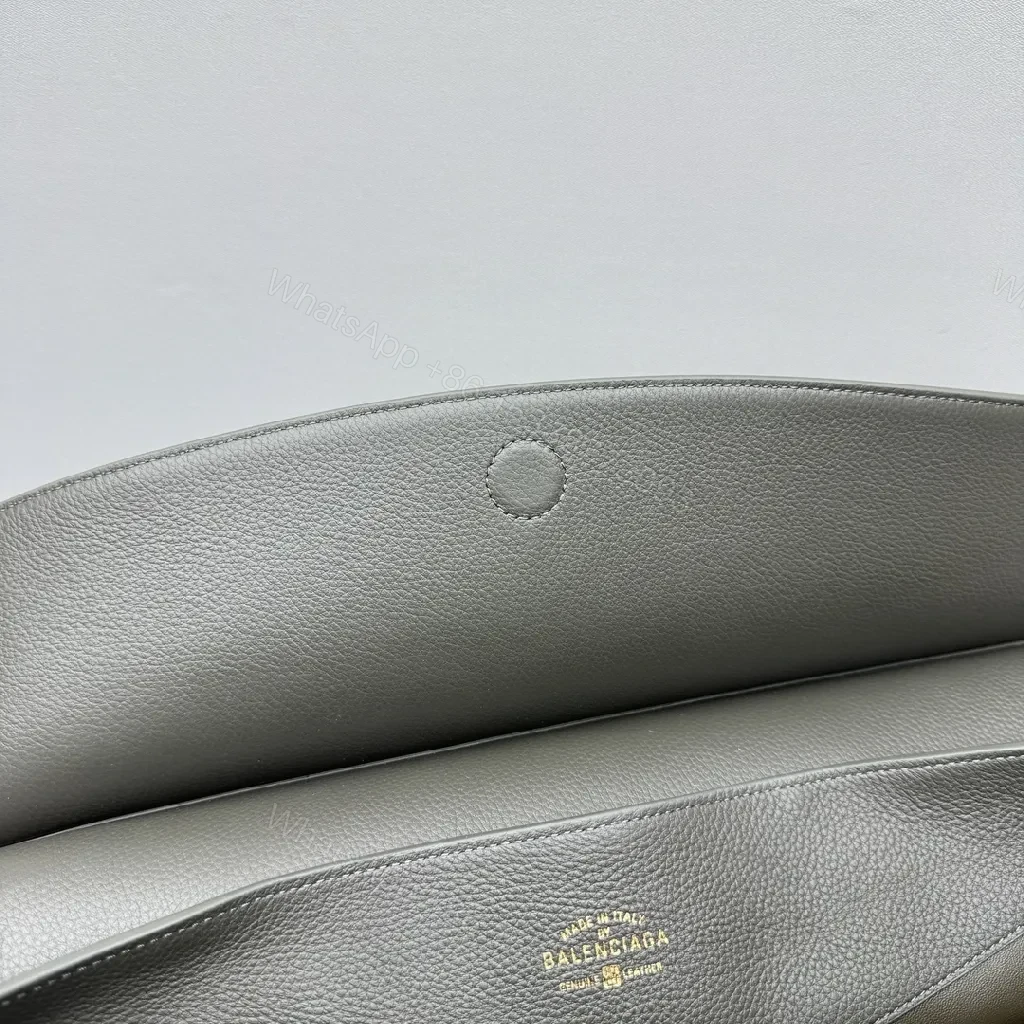 View 2 of Two-Tone Leather Tote: Structured, Everyday Chic, Top-Handle Bag
