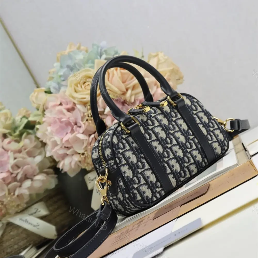 View 3 of 高仿Dior*D-Vibe系列S238M928白色印花手提單肩包藍色Mini免檢版