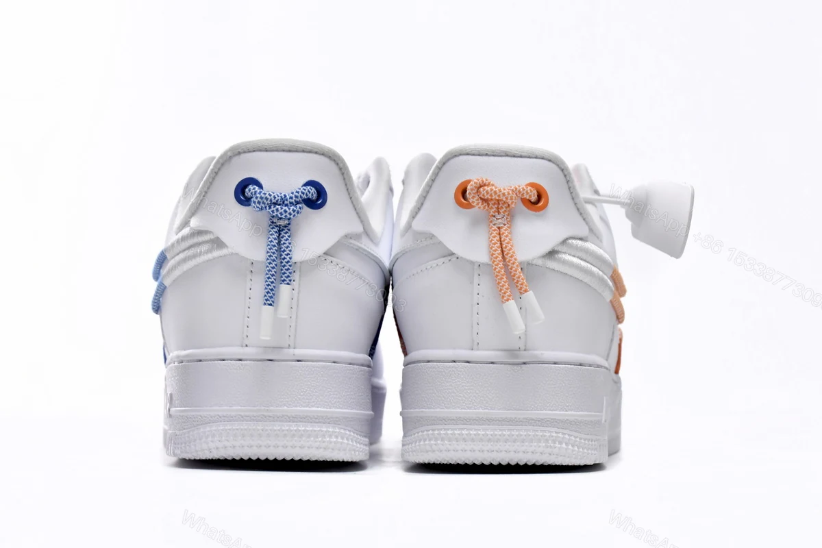 View 4 of Nike Air Force 1 Low White and Safety Orange DH4408-100