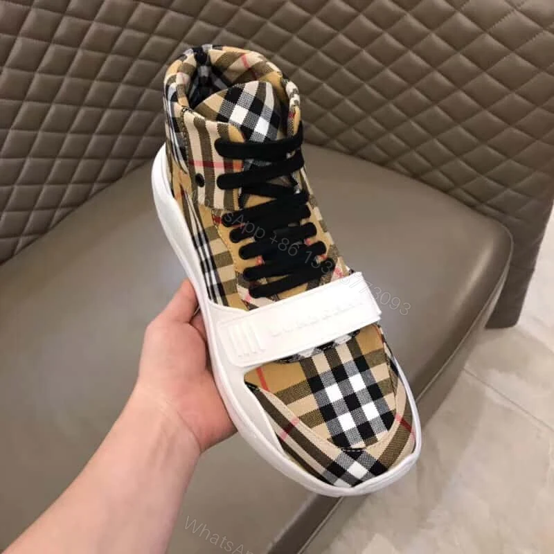 View 7 of BURBERRY VINTAGE CHECK HIGH-TOP SNEAKERS – BBR2
