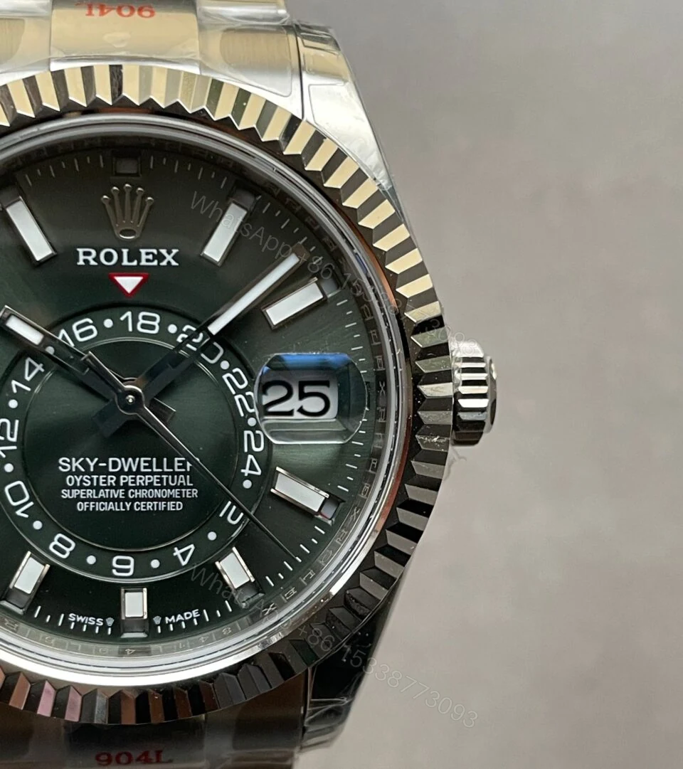 View 5 of Noob FACTORY 1:1 Rolex Sky-Dweller 326935 SS Green Dial