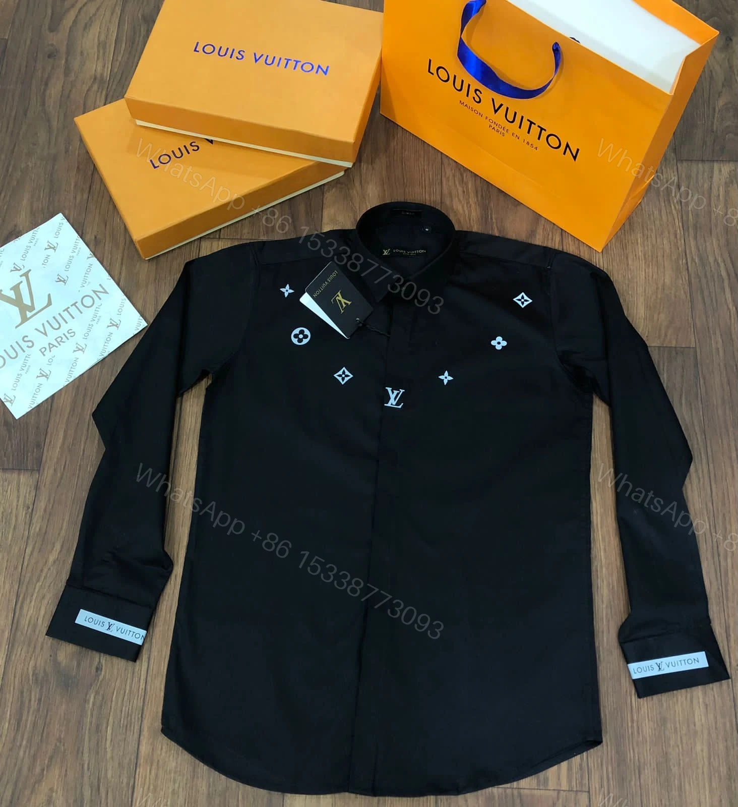 View 5 of FIRST COPY BALMAIN IMPORTED SATIN LYCRA FABRIC FULL SLEEVE SHIRTS