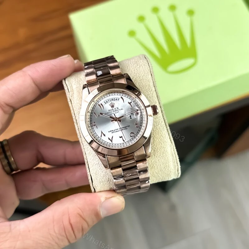 View 3 of Rolex Day-Date Arabic White Dial 40mm Quartz