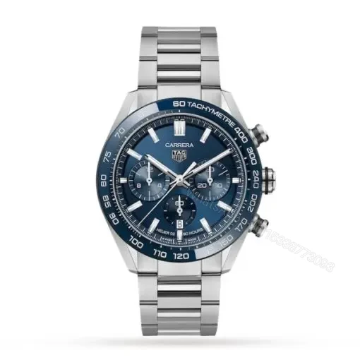 Replica TAG Heuer Carrera Men Automatic Blue Stainless Steel Watch CBN2A1A.BA0643 — view 1