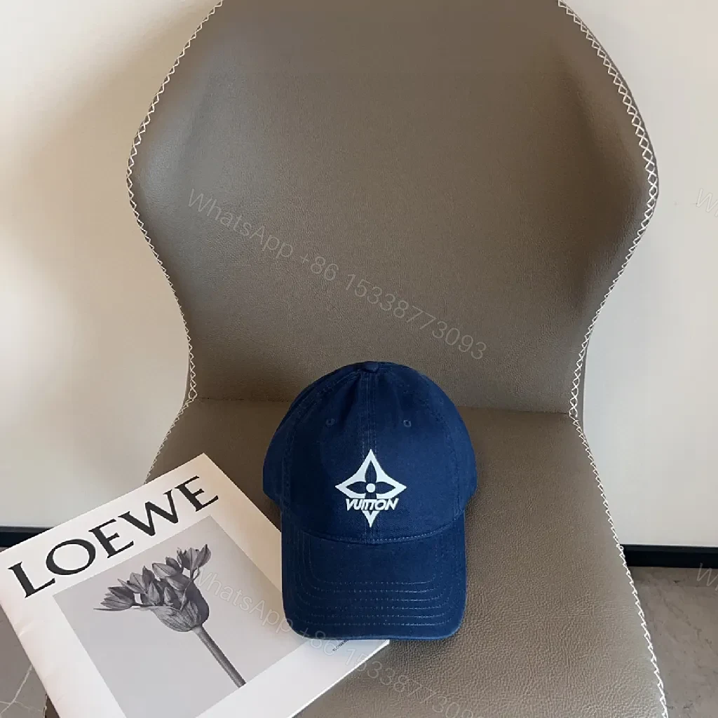 View 3 of Dark Navy Cotton Cap, Subtle Luxury, Everyday Confidence, Cap