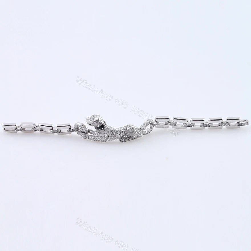 View 5 of Cartier Panthere Bracelet Full Diamonds